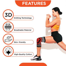 Load image into Gallery viewer, 3D Knee Cap with Donut Padding | Provides optimum Knee compression and mild support for free Knee movement - Health Mart
